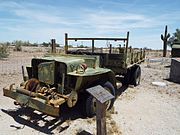 World War II military vehicle left behind