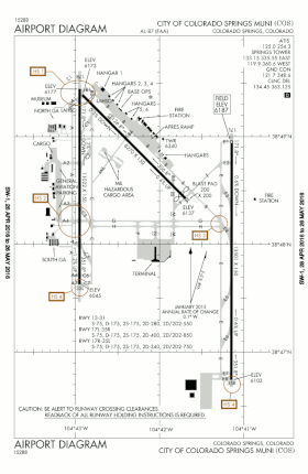 連邦航空局・空港図