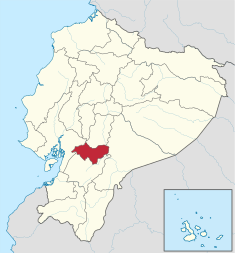 Letak Provinsi Cañar di Ekuador
