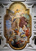 Le Miracle des chaînes de Pierre, fresque de Giovanni Battista Parodi (1706).