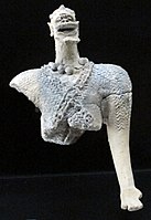 Sao anthropomorphic figure; 9th-16th century; from the n'djamena region; Musée du quai Branly