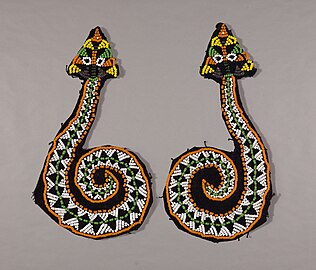 Coiled snake applique (Paiwan)