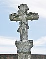 Detalle do Cristo crucificado no crucerio de Lañas.