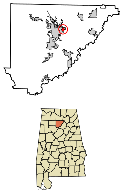 Location of East Point in Cullman County, Alabama.