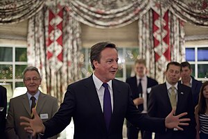 Cameron speaking in 2010.