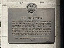 Preservation Foundation plaque Designated Landmark-The Dorilton-bronze plaque-NYC landmarks preservation foundation=PXL 20220420 175652650.jpg