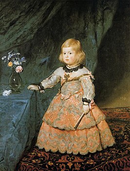 Infanta Margarida em vestido rosa (1654), Diego Velázquez, Museu de História da Arte, Viena, Áustria