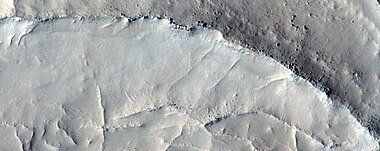 Close-up and color image of linear ridge network, as seen by HiRISE under HiWish program