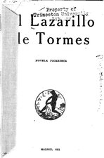 El Lazarillo de Tormes (1921), por Anónimo    