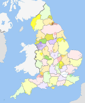 English metropolitan and non-metropolitan counties coloured map 2023.svg