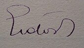 signature de Renée Erdős