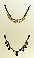 Etruria, goldsmiths from the orientalizing period, 7th century BC, necklaces with pendants