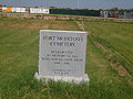 This monument honors all the fallen at Fort McIntosh Cemetery; no individual graves remain.