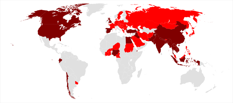 Berkas:Global spread of H5N1 map.PNG