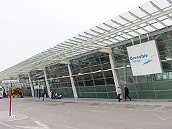 Terminal de l'ariopòrto de Grenoble.