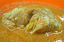 Gulai otak, beef brain curry from Indonesia Gulai Otak.jpg