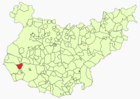 Расположение муниципалитета Игера-де-Варгас на карте провинции