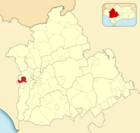 Расположение муниципалитета Уэвар-дель-Альхарафе на карте провинции