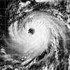 Hurricane Nora at peak intensity on September 21, 1997