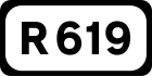 R619 road shield}}