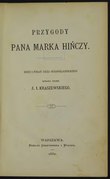 Józef Ignacy Kraszewski Przygody pana Marka Hińczy