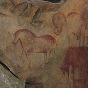 Paintings in the cave (replica)