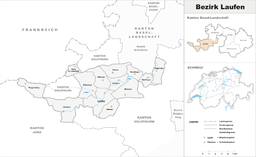 Kommuner i distriktet Laufen