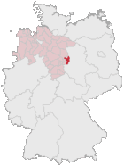 Lokasi Helmstedt di Jerman