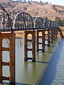 Bethanga Bridge in 2007, during drought.