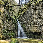 La cascade aval du Pissoux.