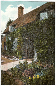Little Jane's Cottage, Brading, circa 1910 - alluded to by the Rev Legh Richmond Little Jane's Cottage, Brading c1910 - Project Gutenberg eText 17296.jpg