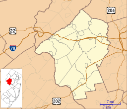 Гора Кушетанк находится в округе Хантердон, штат Нью-Джерси.