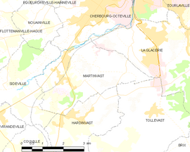 Mapa obce Martinvast