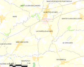 Mapa obce La Chapelle-Achard