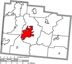 Location of Xenia in Greene County