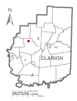 Vị trí trong Quận Clarion, Pennsylvania