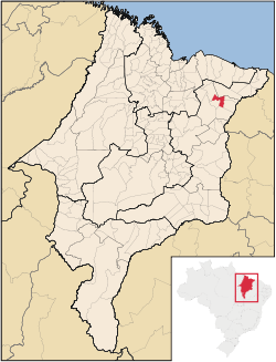 Localização de Estrela dos Anapurus no Maranhão