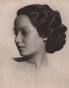 Merle Oberon, actrice américaine, en 1935.