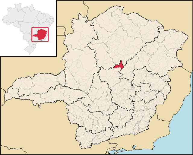 Localização de Buenópolis em Minas Gerais