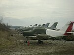 Montenegra aerarmeo Utva 75 ĉe golubovciairbase.JPG