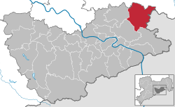 Kart over Neustadt i Sachsen