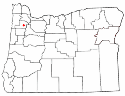 Vị trí trong Oregon