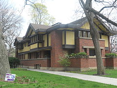 Peter A. Beachy House (1906), Frank Lloyd Wright, Oak Park, IL