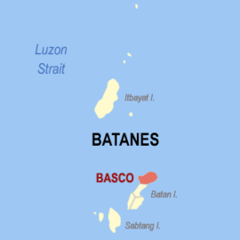 Basco na Batanes Coordenadas : 20°27'N, 121°58'E