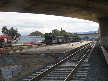 Platform construction, December 2020