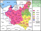 Ethno-linguistic map of the Second Polish Republic, 1937 Poland1937linguistic.jpg