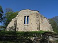 Der Westgiebel ist das einzige, was von der Klosterkirche Riseberga noch übriggeblieben ist