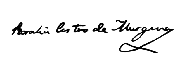 signature de Rosalía de Castro