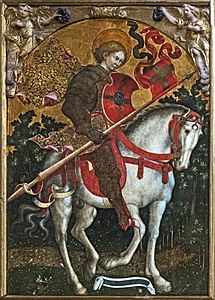 Michele Giambono, Święty Chryzogon na koniu, ok. 1444