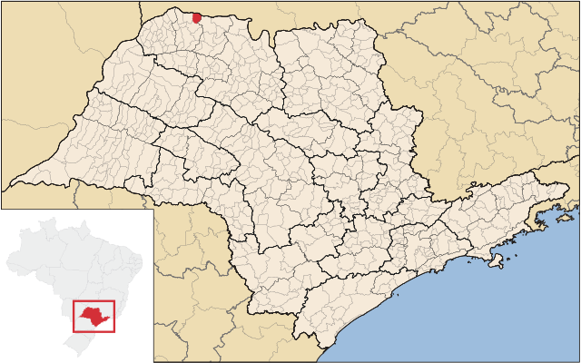 Localização de Mira Estrela em São Paulo
